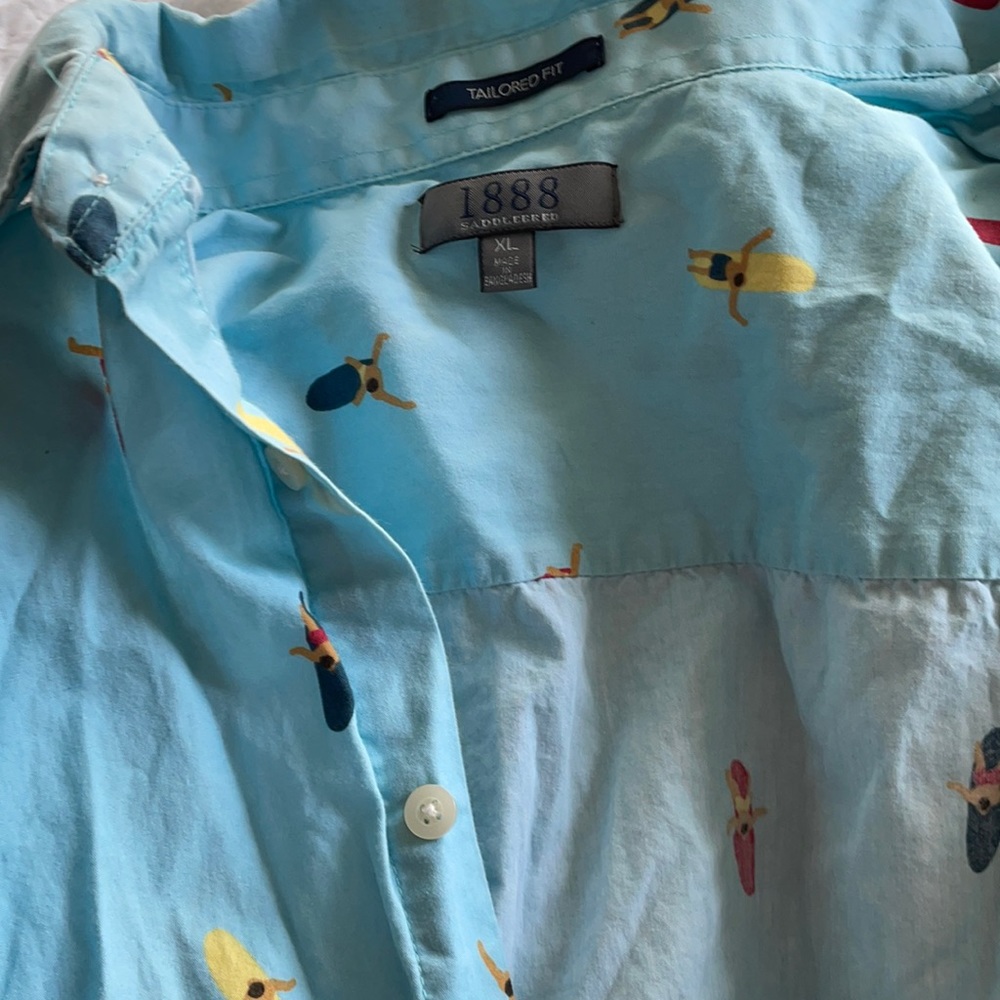 Saddlebred XL short sleeve Tailored Fit surf print